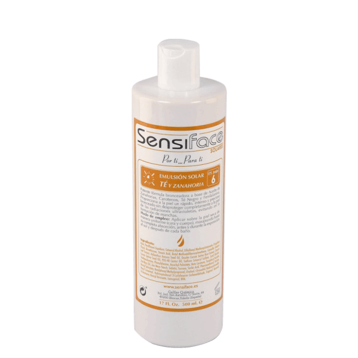 Emulsión solar de te y zanahorias